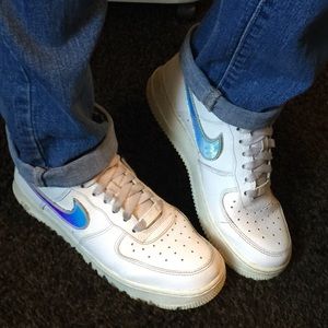 Nike AF1 With interchangeable swoosh signs